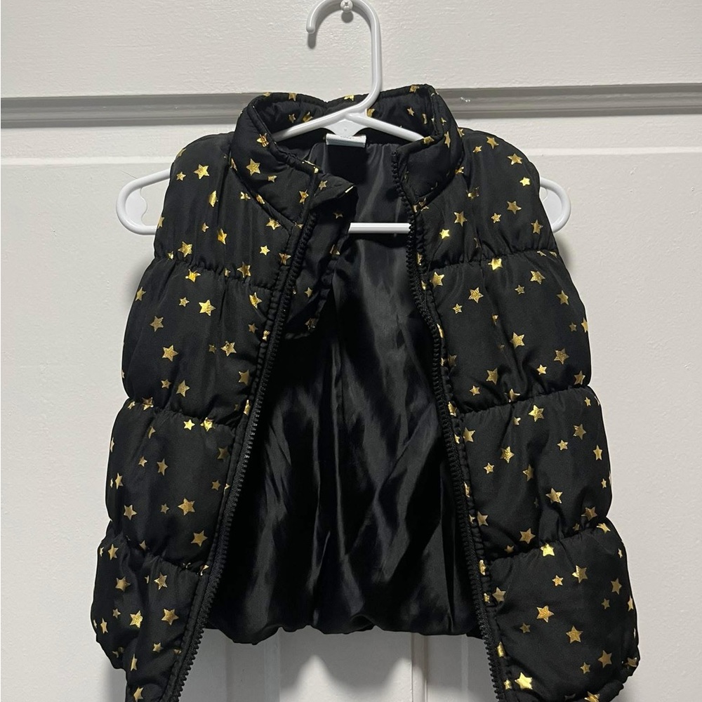 Healthtex Starry Black and Gold Puffer Jacket